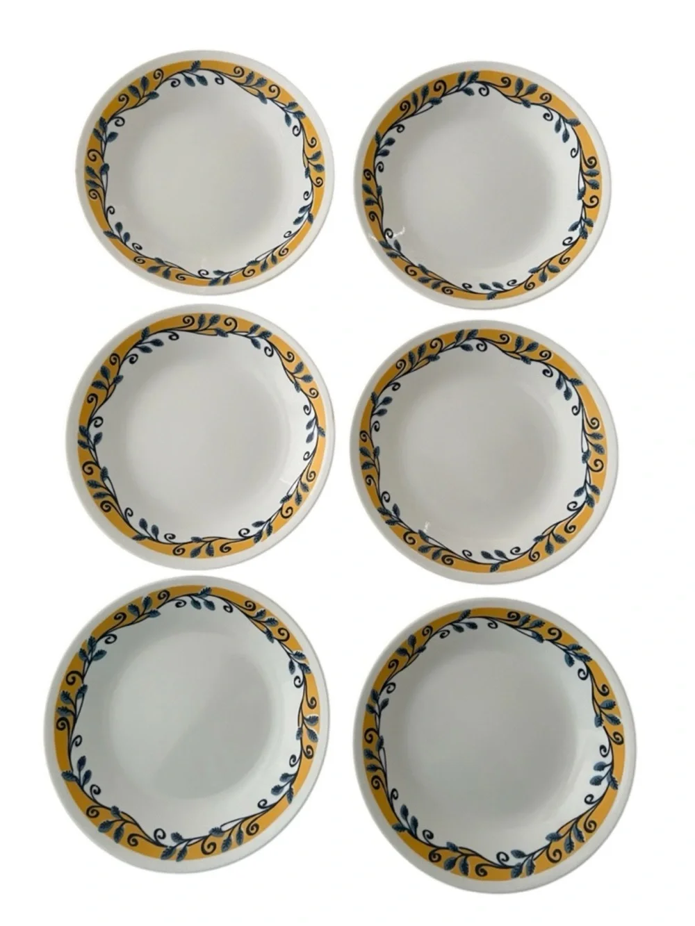 Corelle Casa Flora Set of 6 Bread Dessert Plates